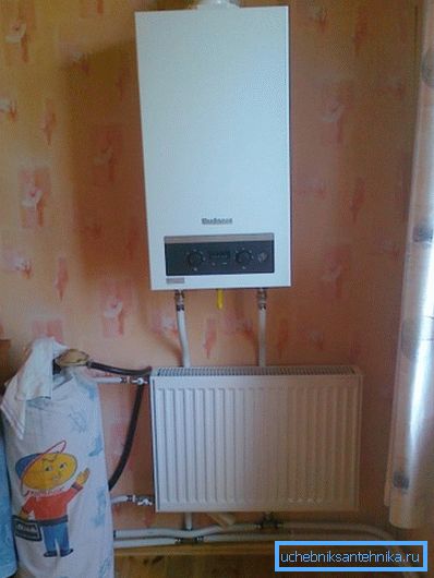 Önálló gázfűtés az apartmanban.
