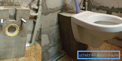 Betonalap és WC fel van szerelve