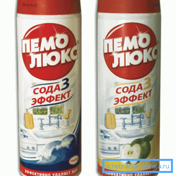 Tisztítószerek csiszolóporral.