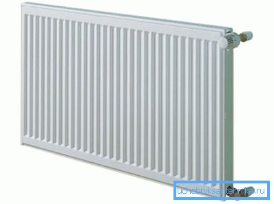 A panel radiátor acélból készül. A panel radiátor acélból készül.