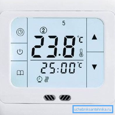 Elektronikus kezelőpanel beltéri hőmérsékletre Elektronikus kezelőpanel beltéri hőmérsékletre