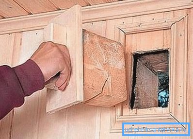 Természetes szellőztetés egy fából készült fürdőben csináld magad