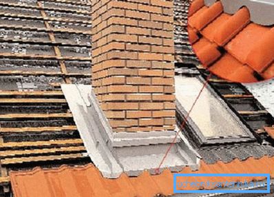 Vízzáró csövek a tetőn a tető felszerelése előtt