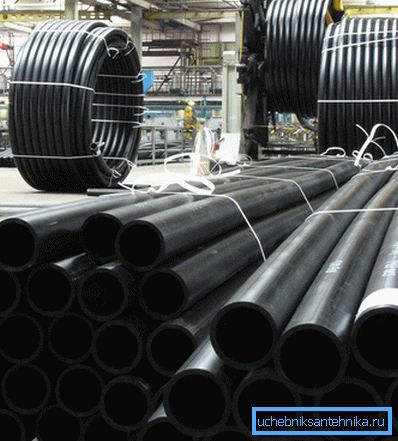 Kész csövek a HDPE vízellátásához Kész csövek a HDPE vízellátásához