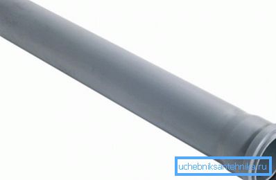 Csatorna cső 40 PP csengővel: átmérő 40 mm, hossza 500 mm