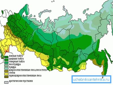 Az Orosz Föderáció éghajlati övezetei. Az Orosz Föderáció éghajlati övezetei.