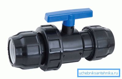 Tömörítő gömbcsap 32 HDPE Tömörítő gömbcsap 32 HDPE