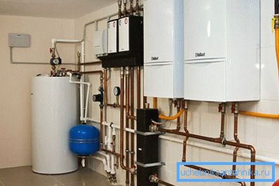 Kazánház egy magánházban Kazánház egy magánházban