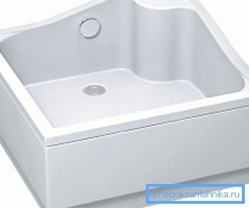 Téglalap nagy zuhanytálca 90x90 cm alsó szeleppel Téglalap nagy zuhanytálca 90x90 cm alsó szeleppel