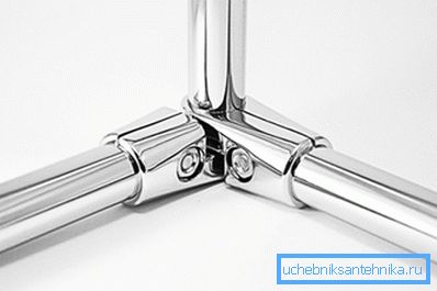 Chrome bútorcső szerelvény 25 mm Chrome bútorcső szerelvény 25 mm