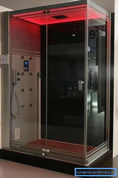 Modell infravörös szaunával. Modell infravörös szaunával.