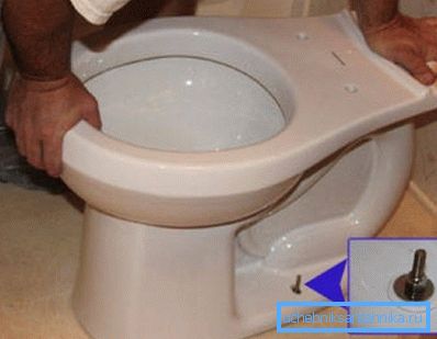 WC-csésze felszerelése