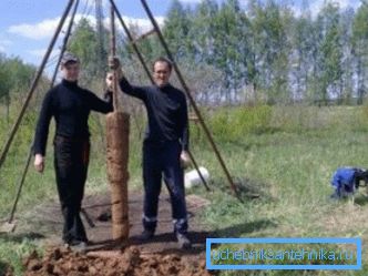 A képen - felfüggesztett csiga, amely lehetővé teszi akár 30 méteres mélyedések készítését is