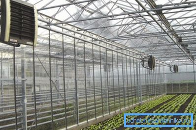 Az üvegházban felszerelt fotóelektromos fűtőtesteken Az üvegházban felszerelt fotóelektromos fűtőtesteken
