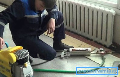 A fűtőkör fotohidropneumatikus öblítése A fűtőkör fotohidropneumatikus öblítése