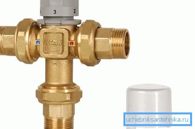 Termosztatikus keverő a fényképen Termosztatikus keverő a fényképen