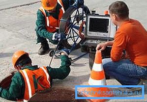 Teleinspection csővezetékek berendezései