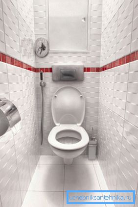 Hangos WC egy kis WC-szobában. Hangos WC egy kis WC-szobában.