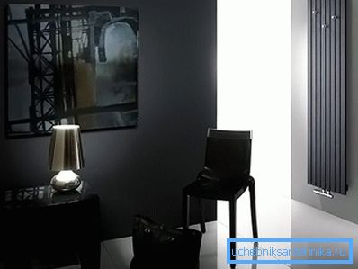 Fűtött törülközőtartó a belső térben Fűtött törülközőtartó a belső térben