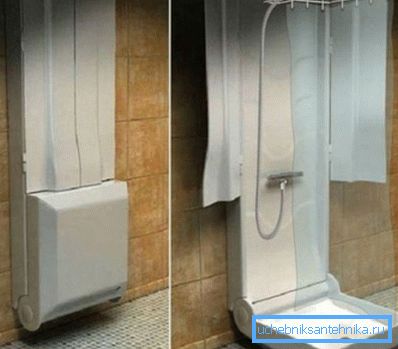Minimalizmus példa - összecsukható zuhany Minimalizmus példa - összecsukható zuhany