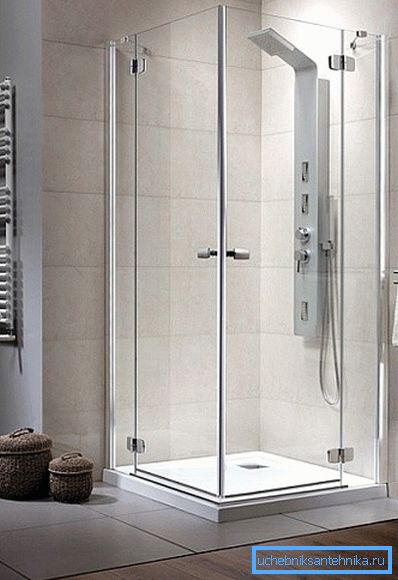 Kilátóajtók a zuhanykabinhoz 90h90 cm