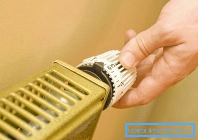 Szabályozó a radiátoron. Szabályozó a radiátoron.