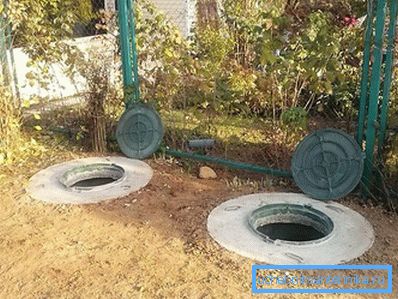 Betongyűrűk szeptikus tartálya az országban