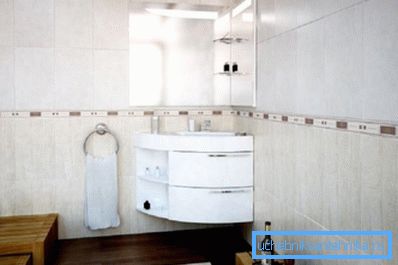 Sarokmosó egy modern fürdőszoba belsejében Sarokmosó egy modern fürdőszoba belsejében