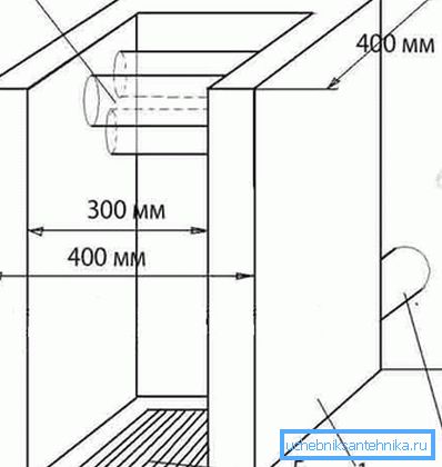A függőleges szilárd tüzelőanyag kazán lehetősége: 1) 3-5 mm-es acéllemez kapacitása; 2) a csőátmérő 40 mm vagy 50 mm; 3) visszatérés; 4) bejelentés; 5) a rács helyét