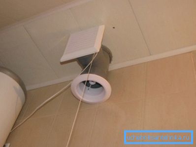 A kipufogó ventilátor szellőzése