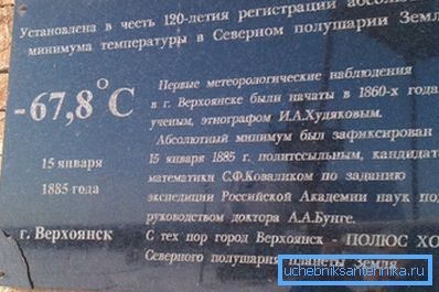 Verkhoyansk azzal érvel Oimyakonnak, hogy az északi féltekén hideg pólus címet viselte. Verkhoyansk azzal érvel Oimyakonnak, hogy az északi féltekén hideg pólus címet viselte.