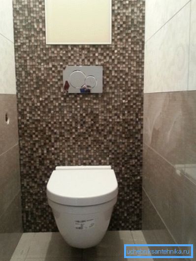 A felfüggesztett WC-t a telepítéssel együtt