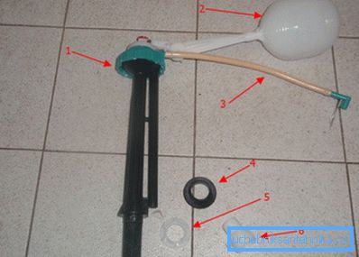 Zárómechanizmus úszóval.