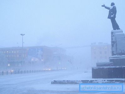 Téli Yakutia.
